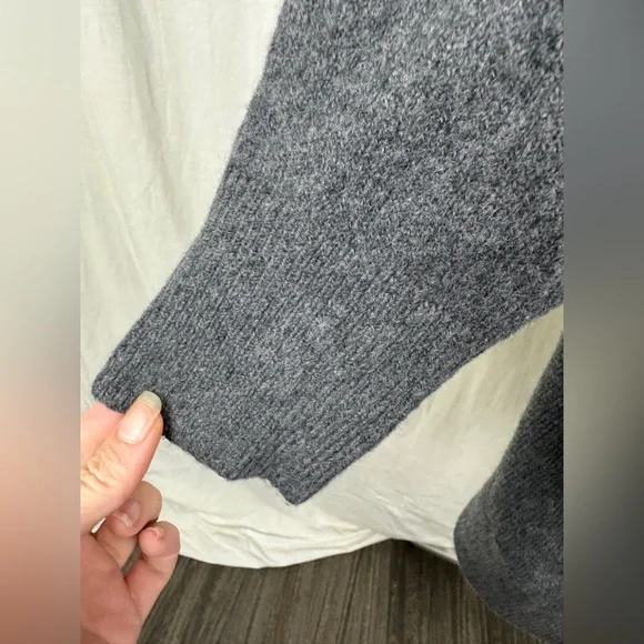 Treasure & Bond Gray Open Front Cotton Blend Cardigan Size Large (12-14) NWT - Picture 9 of 17